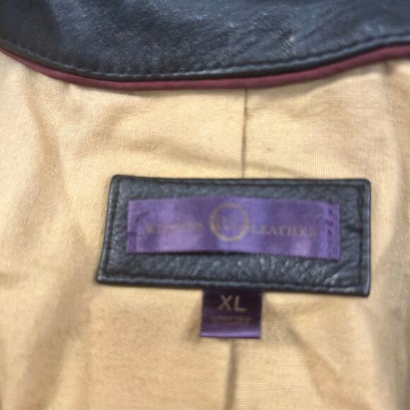 Wilson’s Leather Genuine Leather Blazer Jacket – Black (Tag XL, Fits M–L) - Picture 4 of 5